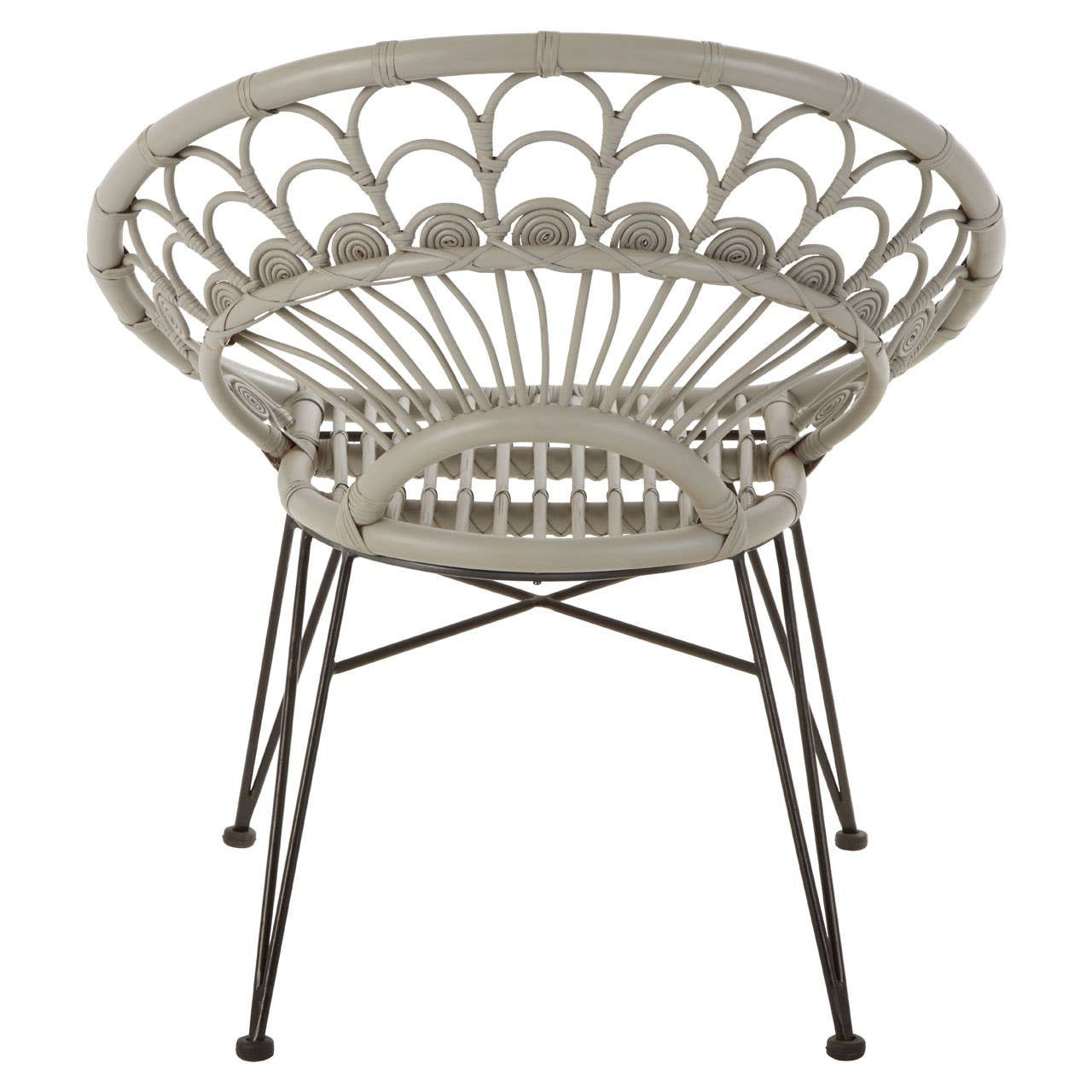Manado Grey Natural Rattan Chair
