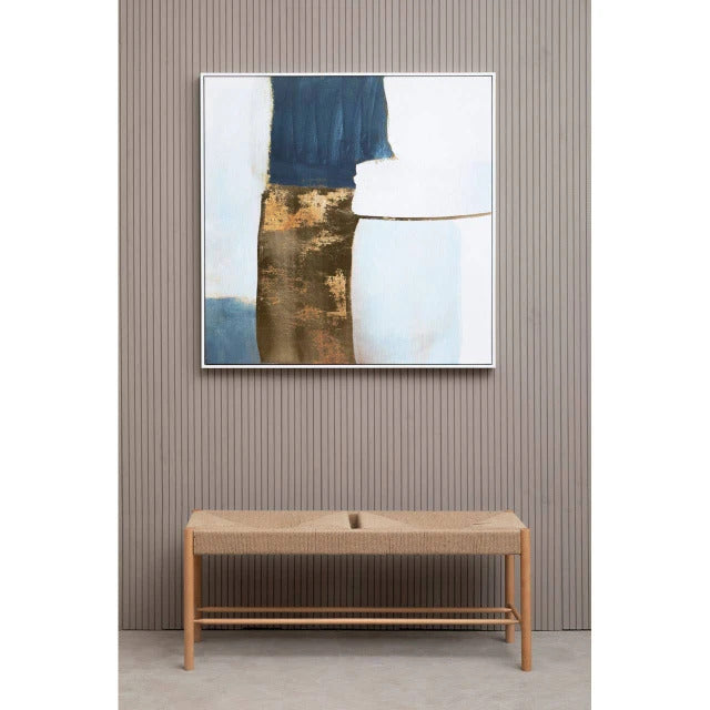Astratto Blue and Gold Foil Wall Art
