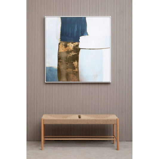 Astratto Blue and Gold Foil Wall Art